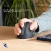 R-Go Tools ratón ergonómico R-Go HE Break con software de pausas, mediano (tamaño de mano 165-185 mm), para diestros, Bluetooth, negro