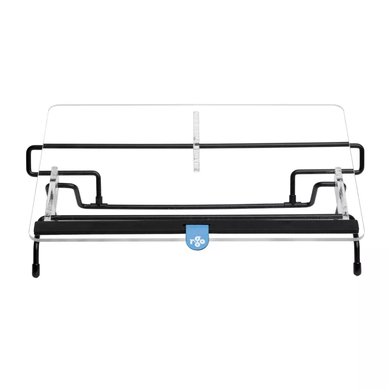 R-Go Tools atril R-Go Flex Read, ergonómico, con reposamuñecas de espuma suave, acrílico transparente
