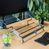 R-Go Tools atril R-Go Flex Read, ergonómico, con reposamuñecas de espuma suave, acrílico transparente