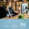 R-Go Tools atril R-Go Flex Read, ergonómico, con reposamuñecas de espuma suave, acrílico transparente