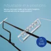 R-Go Tools atril R-Go Flex Read, ergonómico, con reposamuñecas de espuma suave, acrílico transparente