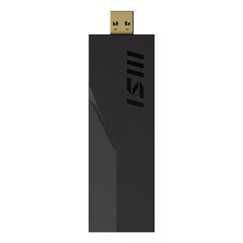 Memoria USB MSI BE6500 WiFi7 USB 3.2 Gen 1 dongle negro