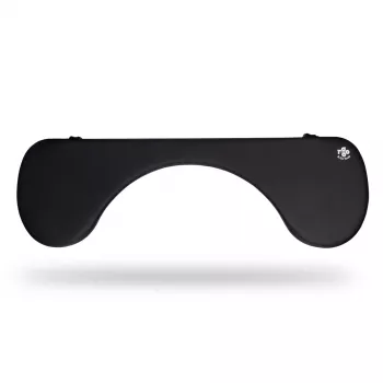Reposabrazos R-Go Tools R-Go, ergonómico, simétrico, con recorte abdominal, espuma suave, negro