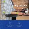 Reposabrazos R-Go Tools R-Go, ergonómico, simétrico, con recorte abdominal, espuma suave, negro