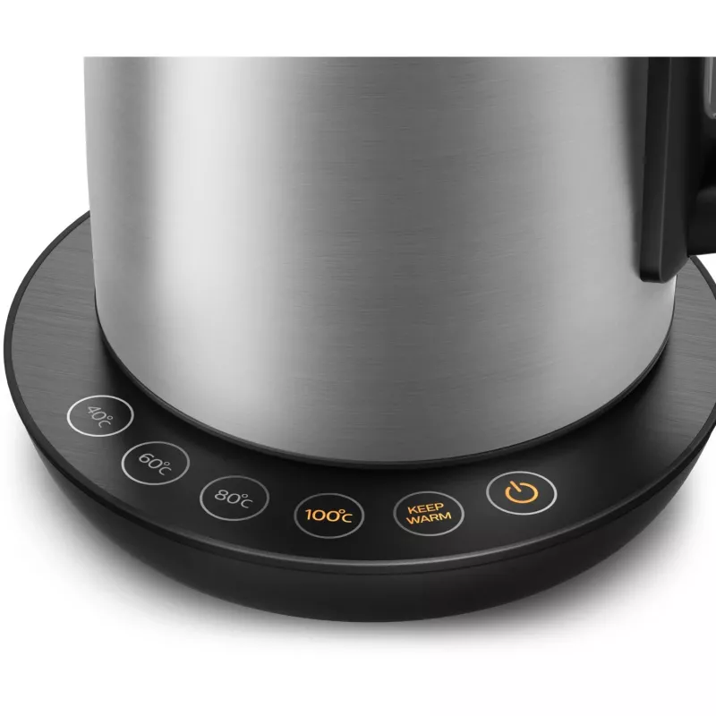 Hervidor eléctrico Philips HD9359/90 1,7 L, 2200 W, carcasa de acero inoxidable, negro metalizado