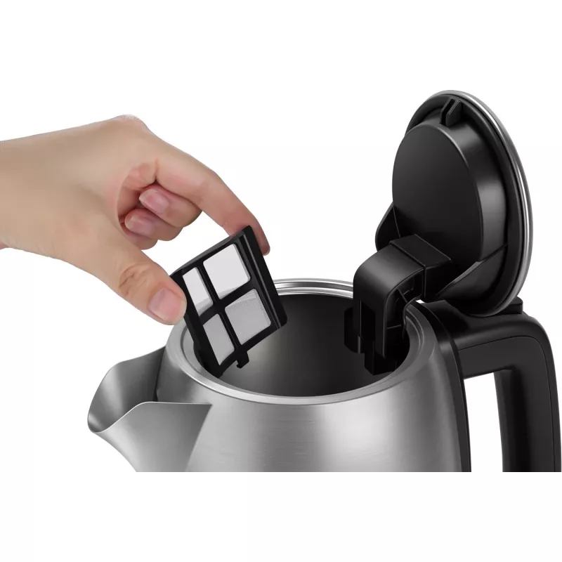 Hervidor eléctrico Philips HD9359/90 1,7 L, 2200 W, carcasa de acero inoxidable, negro metalizado