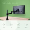 Brazo de monitor R-Go Tools R-Go Zepher Single, totalmente ajustable, capacidad de carga 0–8 kg, 100 % circular, negro