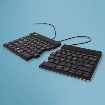 Teclado ergonómico R-Go Tools R-Go Split Break v2 con software Break, teclado dividido ergonómico, QWERTY (US), con cable, negro