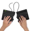 Teclado ergonómico R-Go Tools R-Go Split Break v2 con software Break, teclado dividido ergonómico, QWERTY (US), con cable, negro