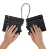 Teclado ergonómico R-Go Tools R-Go Split Break con software de pausas, teclado dividido ergonómico, QWERTY (US), Bluetooth, negro