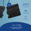 Teclado ergonómico R-Go Tools R-Go Split Break con software de pausas, teclado dividido ergonómico, QWERTY (US), Bluetooth, negro