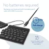 Teclado ergonómico R-Go Tools R-Go Split Break con software de pausas, teclado dividido ergonómico, QWERTY (US), Bluetooth, negro