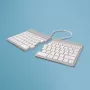 Teclado ergonómico R-Go Tools R-Go Split Break con software de pausas, teclado ergonómico dividido, QWERTY (US), Bluetooth, blanco