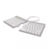 Teclado ergonómico R-Go Tools R-Go Split Break con software de pausas, teclado ergonómico dividido, QWERTY (US), Bluetooth, blanco