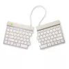 Teclado ergonómico R-Go Tools R-Go Split Break con software de pausas, teclado ergonómico dividido, QWERTY (US), Bluetooth, blanco