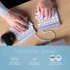 Teclado ergonómico R-Go Tools R-Go Split Break con software de pausas, teclado ergonómico dividido, QWERTY (US), Bluetooth, blanco