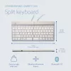 Teclado ergonómico R-Go Tools R-Go Split Break con software de pausas, teclado ergonómico dividido, QWERTY (US), Bluetooth, blanco