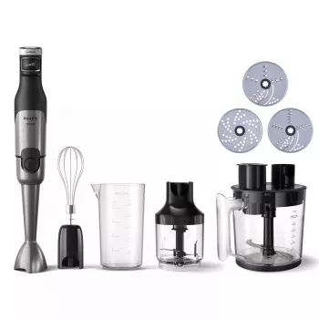 Batidora de mano Philips HR2685/00 1200 W, bol de 1,7 L, 2 velocidades, ProMix, negra
