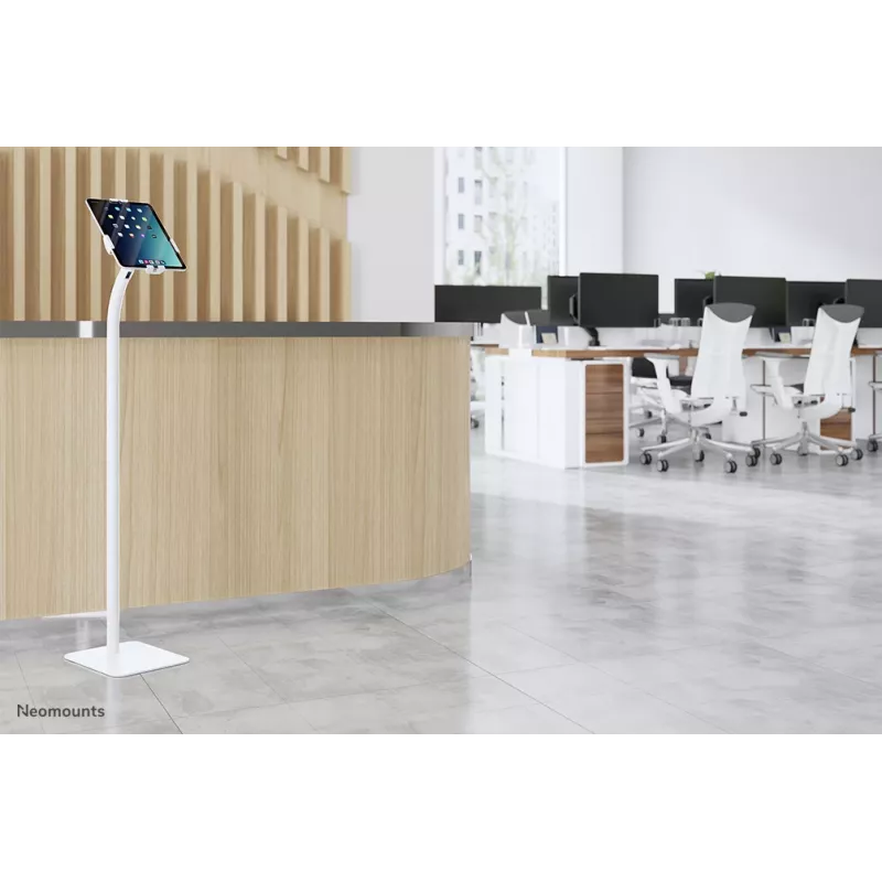 Soporte de suelo para tablet Neomounts FL15-625WH1 blanco soporte pasivo para interior