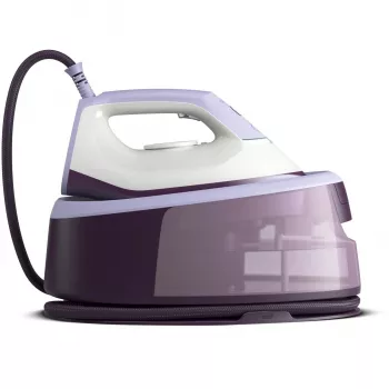 Centro de planchado con vapor Philips 3000 series PSG3000/30 2400 W 1,4 L suela cerámica lila, blanco
