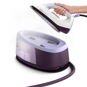 Centro de planchado con vapor Philips 3000 series PSG3000/30 2400 W 1,4 L suela cerámica lila, blanco