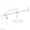 Soporte de mesa para monitor Neomounts FPMA-D550DD3 negro de pie 6 kg 13-27 pulgadas
