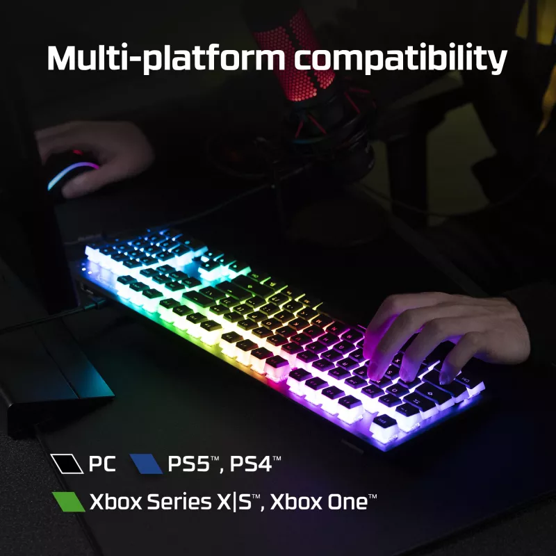 HyperX Alloy Origins Core – Teclado gaming mecánico – HX Blue (distribución US)