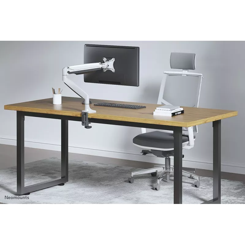 Neomounts NM-D750WHITE Soporte de monitor 25,4-81,3 cm (10-32 pulgadas) – Resorte de gas, pinza de mesa/pasacables de mesa, 9 kg, 25.4 cm (10 pulgadas), 81.3 cm (32 pulgadas), 100 x 100 mm, Blanco