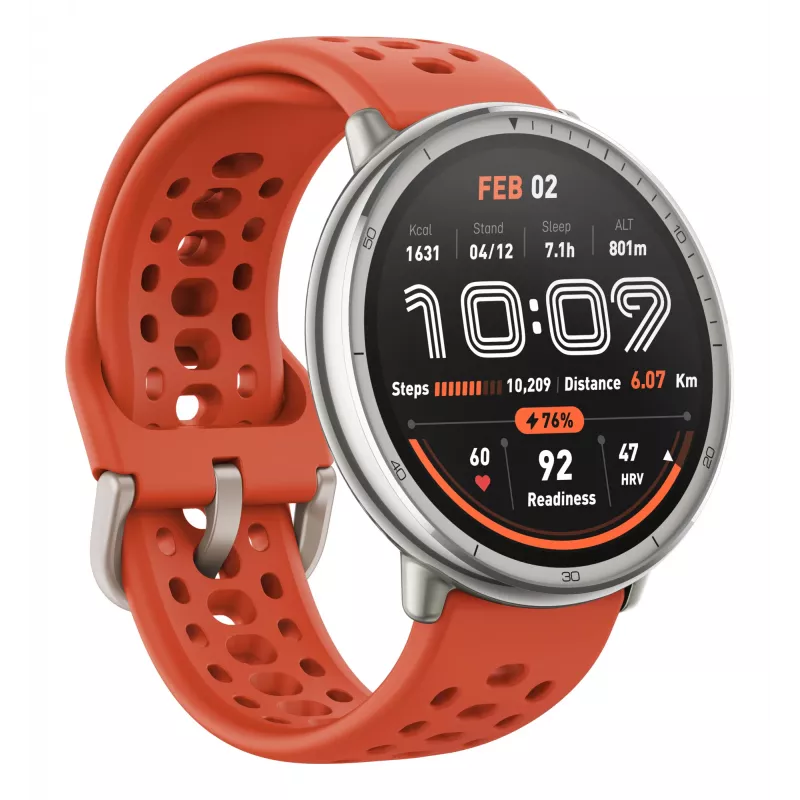 Amazfit W2433EU1N Smartwatch / Reloj deportivo 3,35 cm (1,32 pulgadas) AMOLED Digital 466 x 466 píxeles Pantalla táctil Plata
