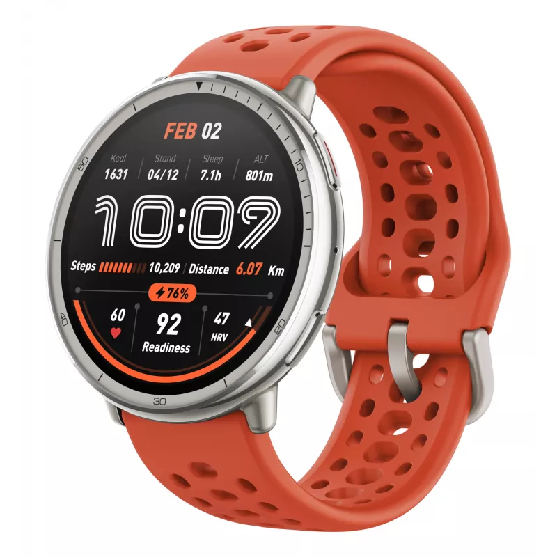 Amazfit W2433EU1N Smartwatch / Reloj deportivo 3,35 cm (1,32 pulgadas) AMOLED Digital 466 x 466 píxeles Pantalla táctil Plata