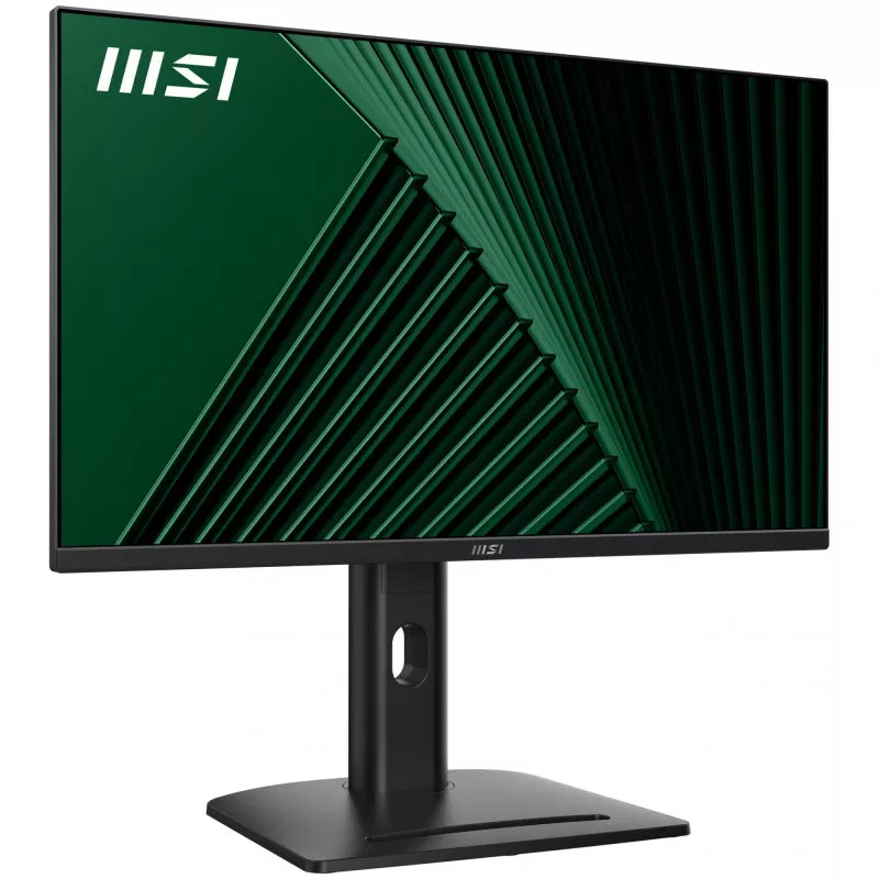Monitor MSI PRO MP275PG de 27 pulgadas, Full HD 1920x1080, IPS, 100 Hz, 1 ms MPRT, HDMI, DisplayPort, D-Sub (VGA), altavoces 2x 2 W, Adaptive-Sync, inclinación/giro/altura/pivot, VESA 100x100, TUV, Kensington, negro