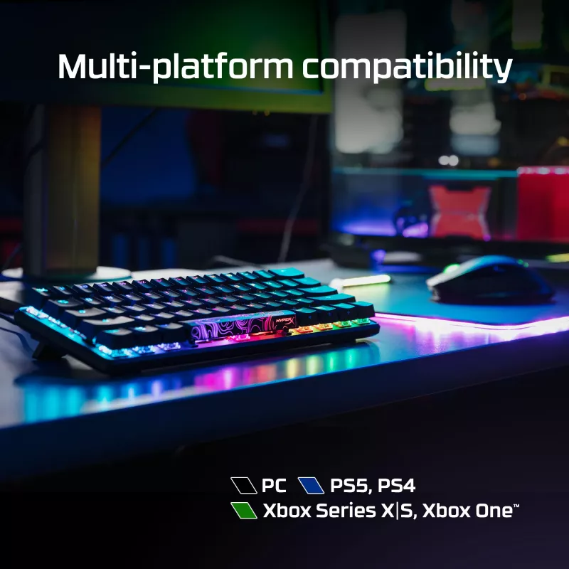 HyperX Alloy Origins 60 – Teclado gaming mecánico – HX Red (distribución US)