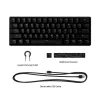 HyperX Alloy Origins 60 – Teclado gaming mecánico – HX Red (distribución US)