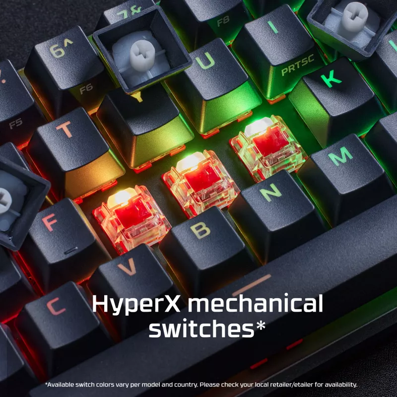 HyperX Alloy Origins 65 – Teclado gaming mecánico – HX Red (distribución US)