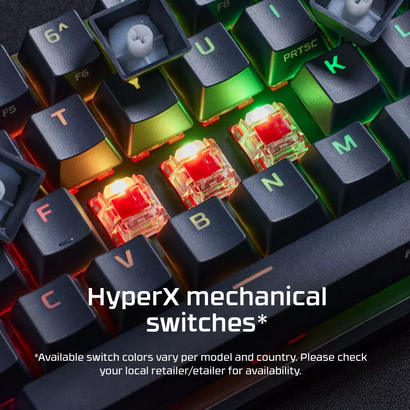 HyperX Alloy Origins 65 – Teclado gaming mecánico – HX Red (distribución US)