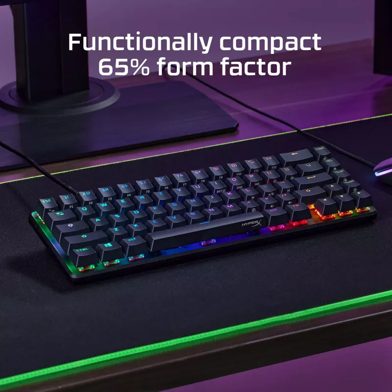 HyperX Alloy Origins 65 – Teclado gaming mecánico – HX Red (distribución US)