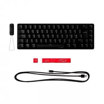 HyperX Alloy Origins 65 Teclado gaming mecánico HX Red Con cable RGB
