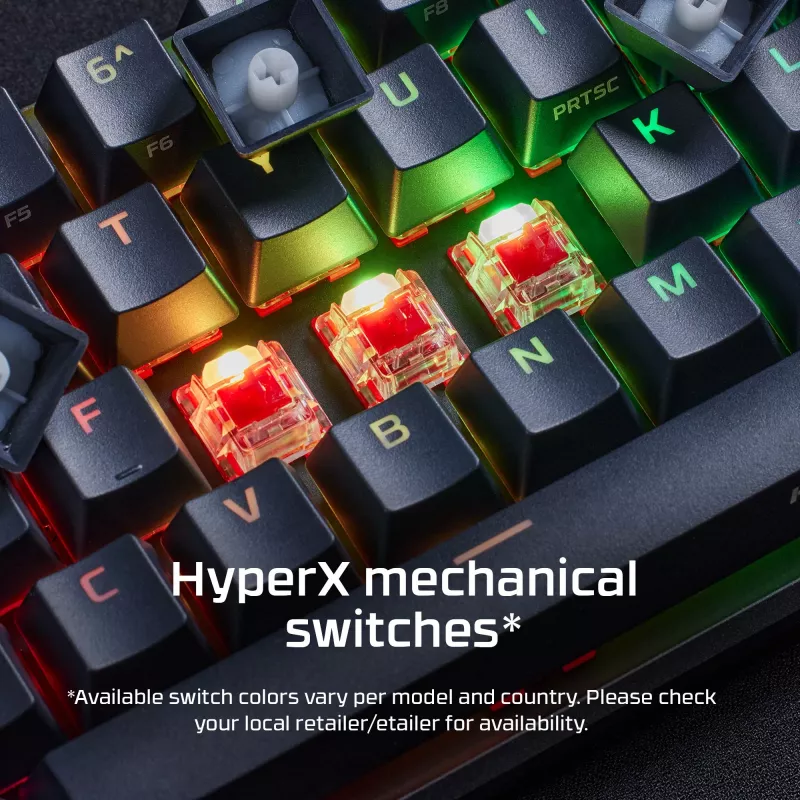 Teclado HyperX Alloy Origins 65 4P5D6AN#UUW, distribución nórdica