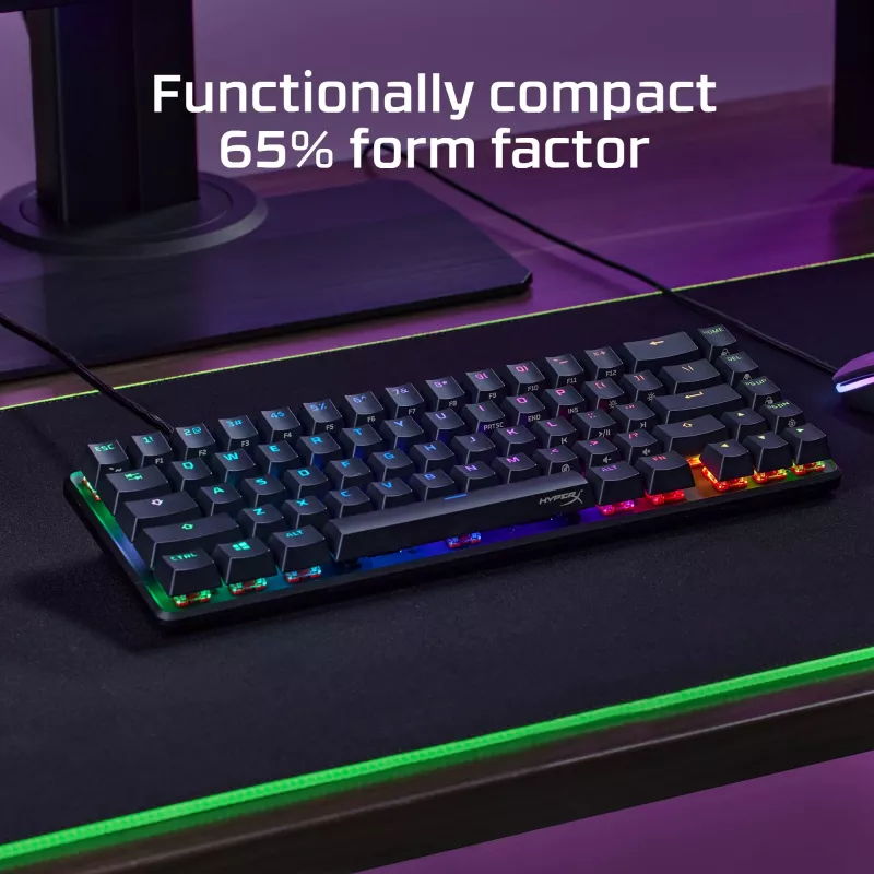 Teclado HyperX Alloy Origins 65 4P5D6AN#UUW, distribución nórdica