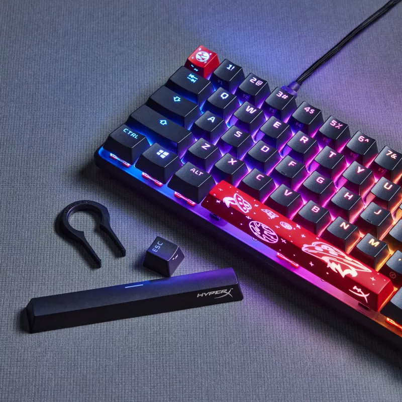 Teclado HyperX Alloy Origins 65 4P5D6AN#UUW, distribución nórdica
