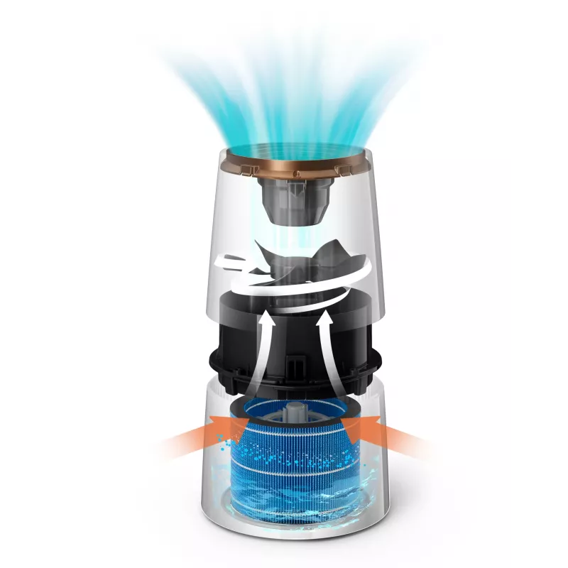 Humidificador Philips serie 3000 HU3918/10 de impulsor 3 L Negro 25 W