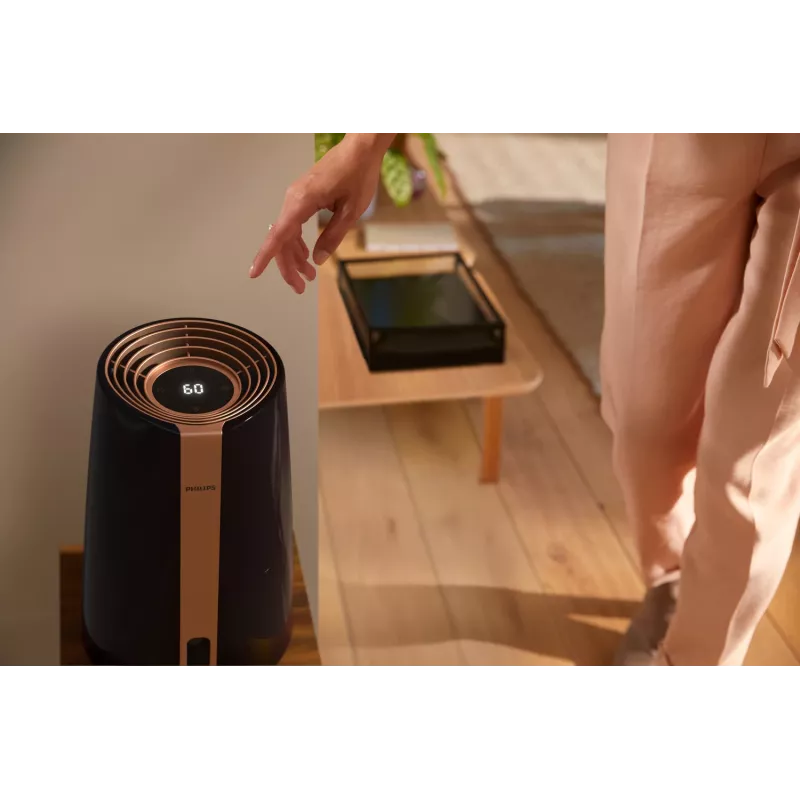 Humidificador Philips serie 3000 HU3918/10 de impulsor 3 L Negro 25 W