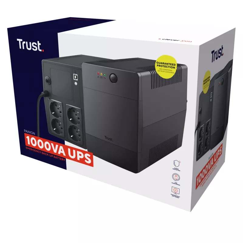 SAI Trust Paxxon 1 kVA 600 W 4 salidas de red