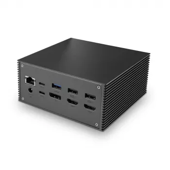 Estación de acoplamiento para portátil Lindy DST-Pro 101, USB-C con soporte 4K y fuente de alimentación de 100W
