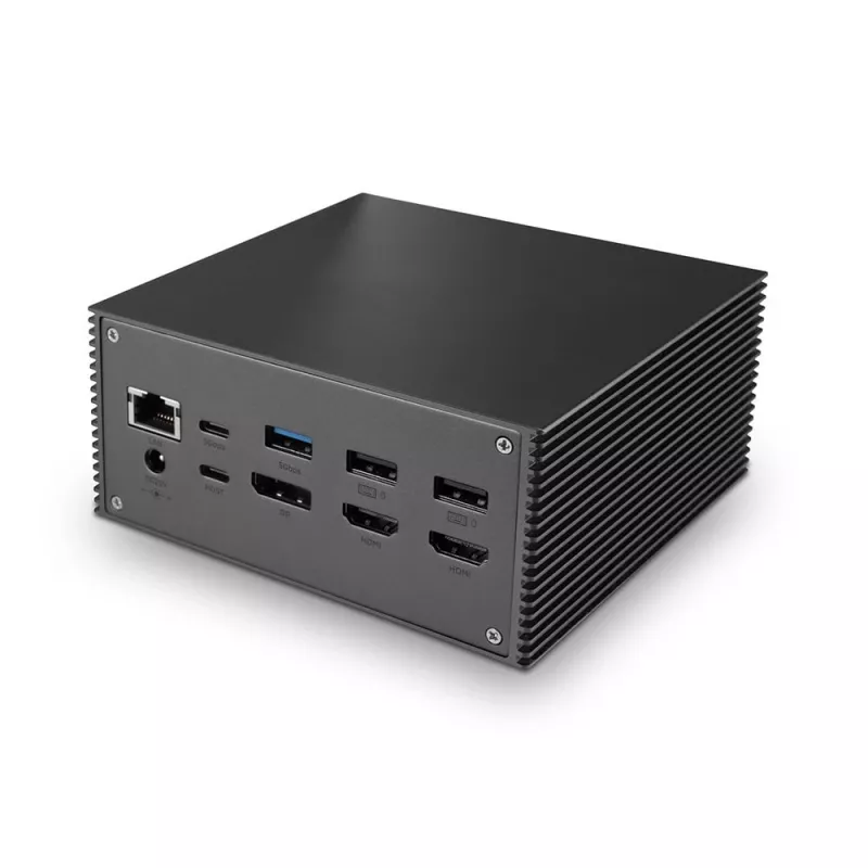 Estación de acoplamiento para portátil Lindy DST-Pro 101, USB-C con soporte 4K y fuente de alimentación de 100W