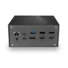 Estación de acoplamiento para portátil Lindy DST-Pro 101, USB-C con soporte 4K y fuente de alimentación de 100W