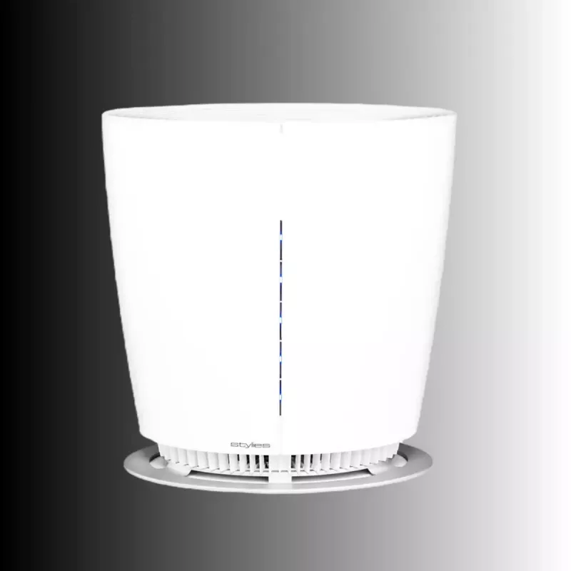 Purificador de aire Stylies Pegasus para espacios de hasta 50 m², nivel de ruido 60 dB, potencia 30 W, blanco