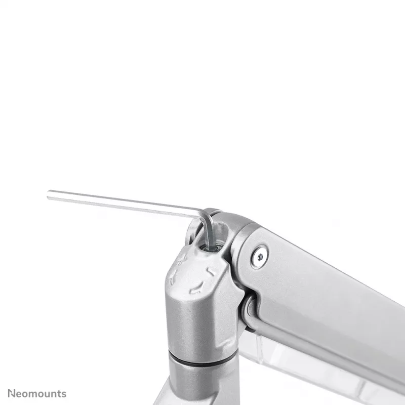 Soporte de monitor Neomounts NM-D775SILVERPLUS 10-49 inch - brazo de gas - fijación a mesa desde arriba - tope de 180°