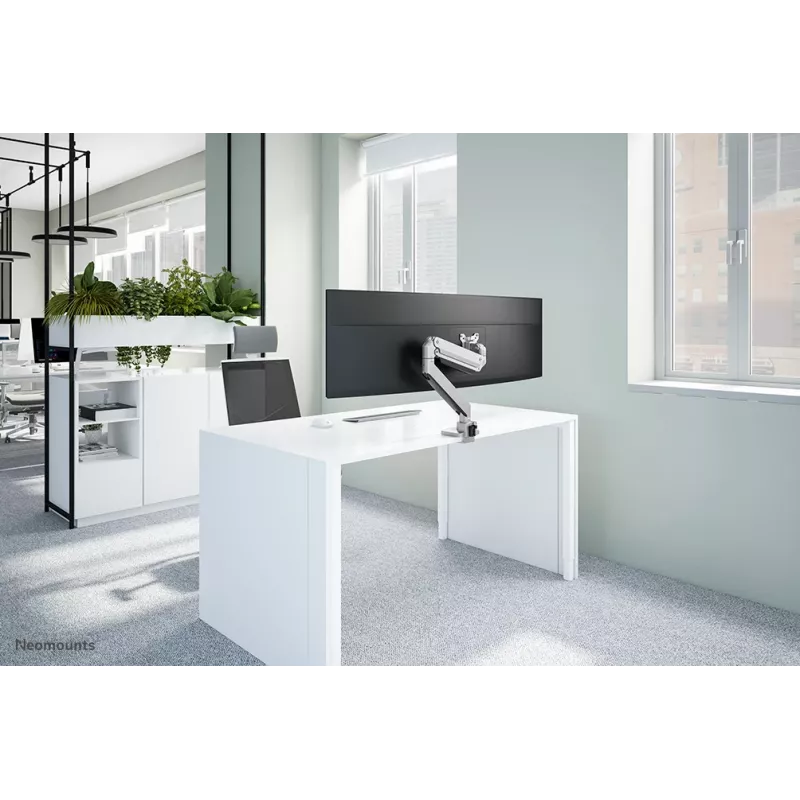 Soporte de monitor Neomounts NM-D775SILVERPLUS 10-49 inch - brazo de gas - fijación a mesa desde arriba - tope de 180°