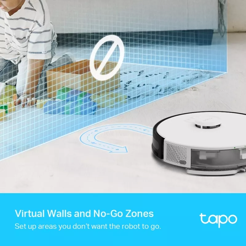 Robot aspirador y fregasuelos con navegación LiDAR TP-Link Tapo